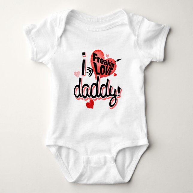 Ich Freakin Liebe Daddy! Baby Strampler (Vorderseite)