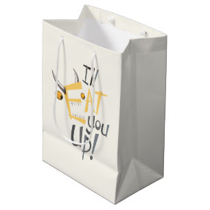 Ich fresse dich auf Grafik Mittlere Geschenktüte