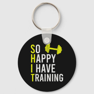 Ich freue mich also, Bodybuilding Gym Weightli zu Schlüsselanhänger