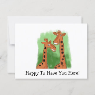 Ich freue mich, Sie hier zu haben Postkarte