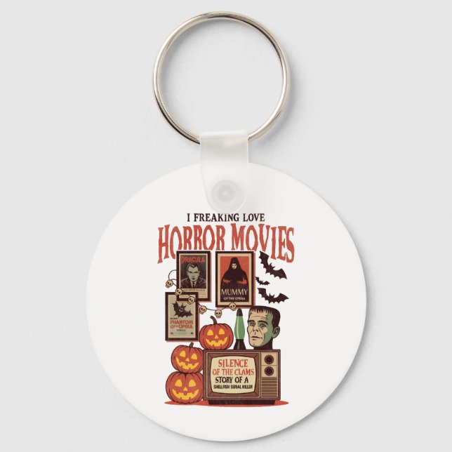 Ich friere Liebe Horror-Filme Schlüsselanhänger (Vorderseite)