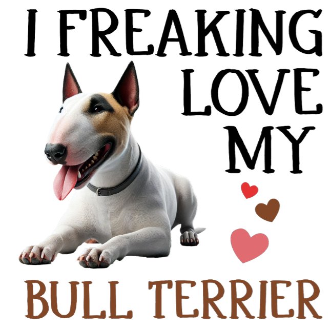 Ich friere Liebe mein Bull Terrier T-Shirt (Von Creator hochgeladen)