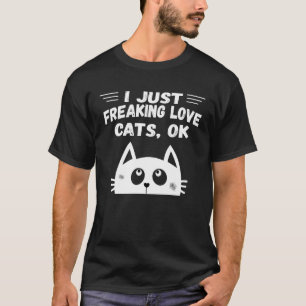 Ich friere nur Liebe Katzen Ok Coole Tier T-Shirt