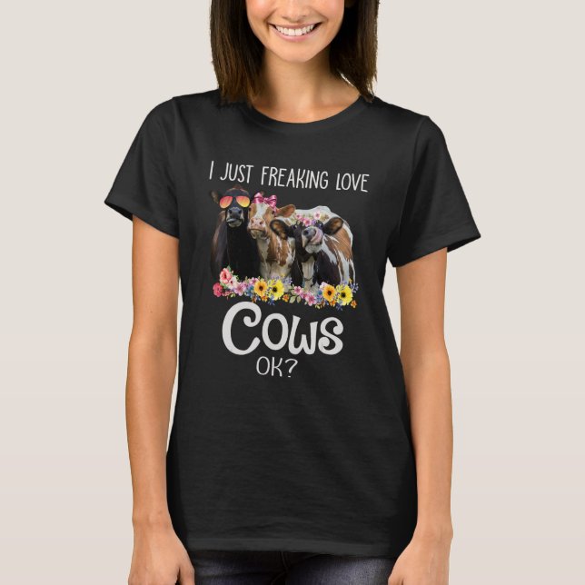 Ich friere nur Liebe Kühe Ok Heifer Bauer Frauen T-Shirt (Vorderseite)