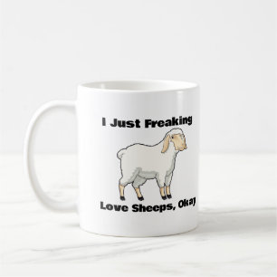 Ich friere nur Liebe Schafe, okay Kaffee Tasse