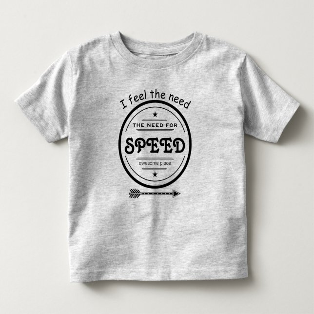 Ich fühle den Need for Speed Arrow & Stars Kleinkind T-shirt (Vorderseite)