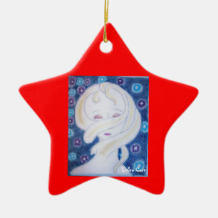 Ich fühle meinen Universe-Star-Ornament Keramikornament
