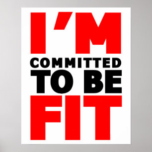 Ich fühle mich verpflichtet, Fit zu sein Poster