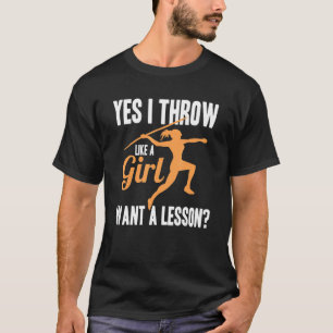 Ich fühle mich wie eine Laufbahn für Mädchen und F T-Shirt