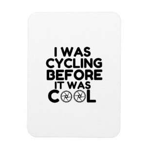 Ich fuhr mit dem Fahrrad Magnet
