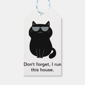 Ich führe den Haushalt - Süße Katze - Geschenkanhä Geschenkanhänger