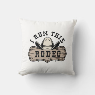 Ich führe dieses Rodeo Kissen
