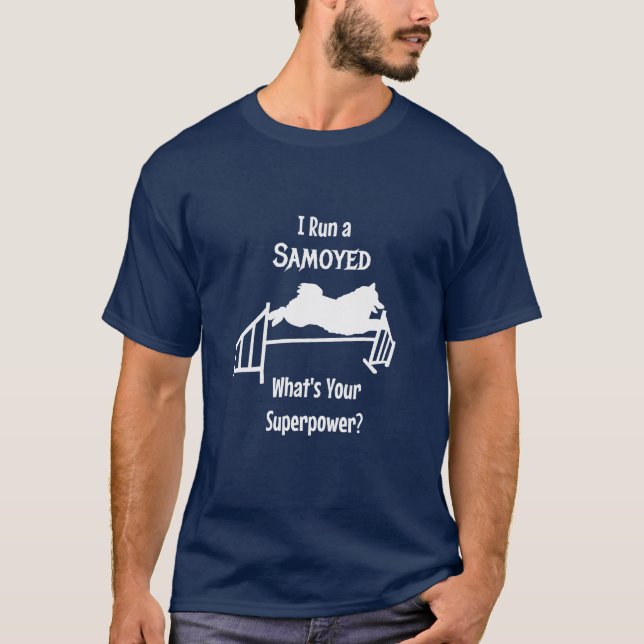 Ich führe einen Samoyed Men's T - Shirt (Vorderseite)