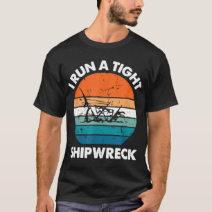 Ich führe einen zittrigen Shipwreck Funny Vintag M T-Shirt