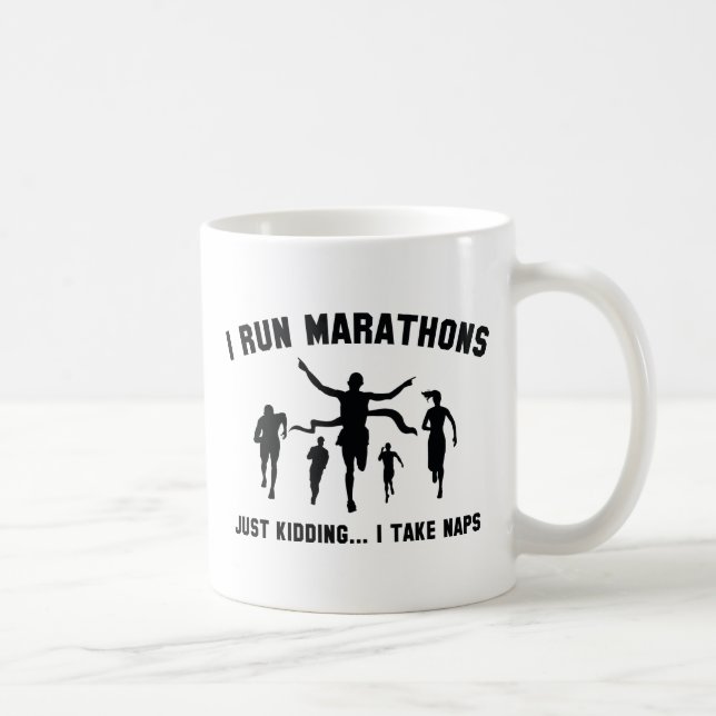Ich führe Marathons aus Kaffeetasse (Rechts)