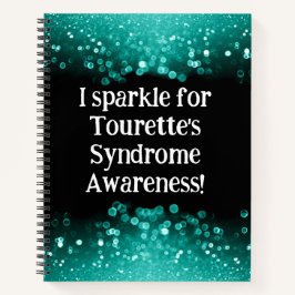 Ich funkle für Tourettes Syndrome Spiral Notebook Notizbuch