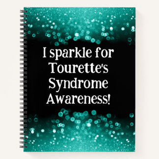 Ich funkle für Tourettes Syndrome Spiral Notebook Notizbuch