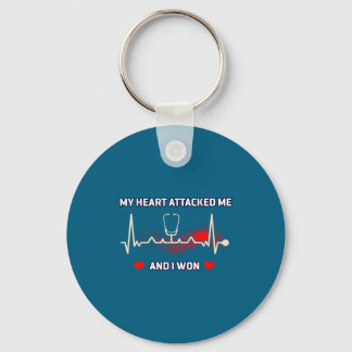 Ich Funny Überlebte Herzinfarkt Herzinfarkt Schlüsselanhänger