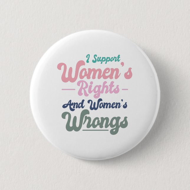 ich für die Rechte der Frau und für Frauenrechtsve Button (Vorderseite)