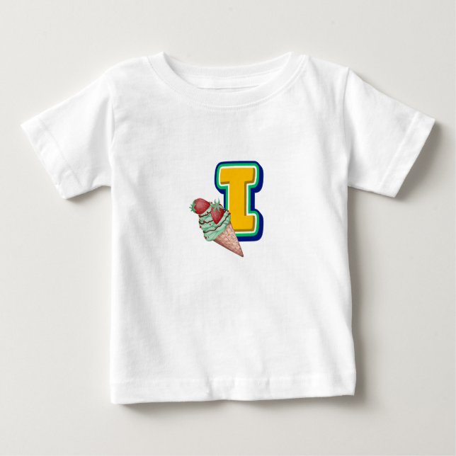 Ich für Eiscreme Baby T-shirt (Vorderseite)