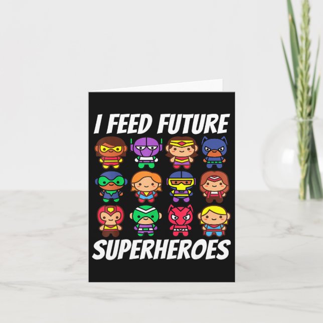 Ich Fütterte Future Superheroes School Lunch Lady  Karte (Vorderseite)