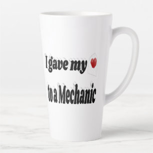 Ich gab meinem Herz einen mechanischen schwarzen T Milchtasse