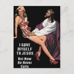Ich gab mich Jesus hin Postkarte