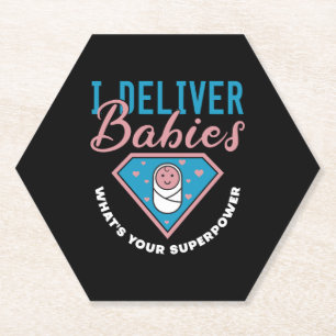 Ich gebe Babys, was für eine Supermacht Ihr Niedli Untersetzer