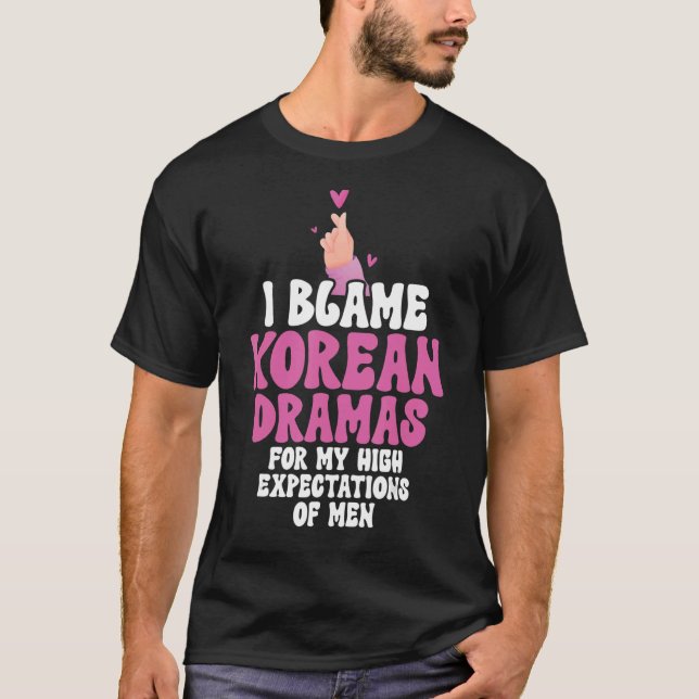Ich gebe der koreanischen Drama Liebe K Pop Finger T-Shirt (Vorderseite)