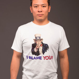 Ich gebe DIR die Schuld - Retro Onkel Sam T-Shirt