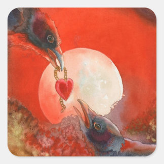 Ich gebe dir mein Herz Quadratischer Aufkleber