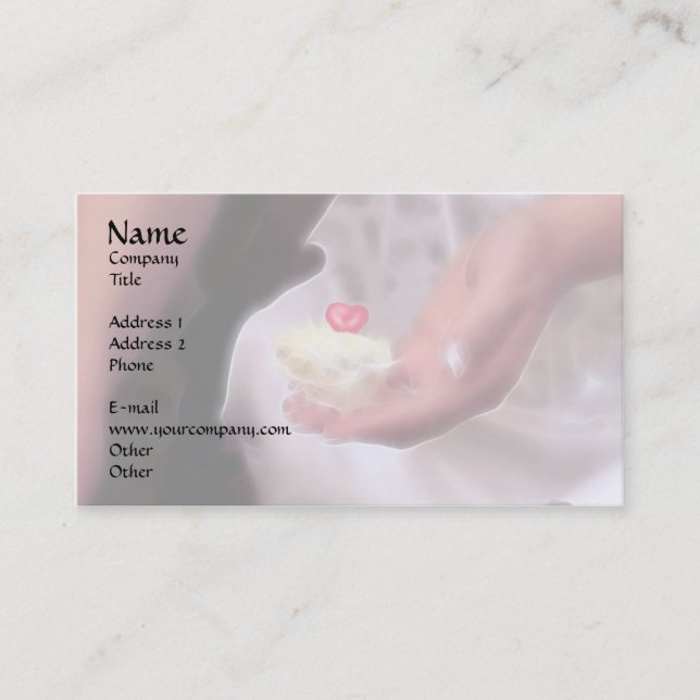 Ich gebe dir mein Herz! Visitenkarte (Vorderseite)