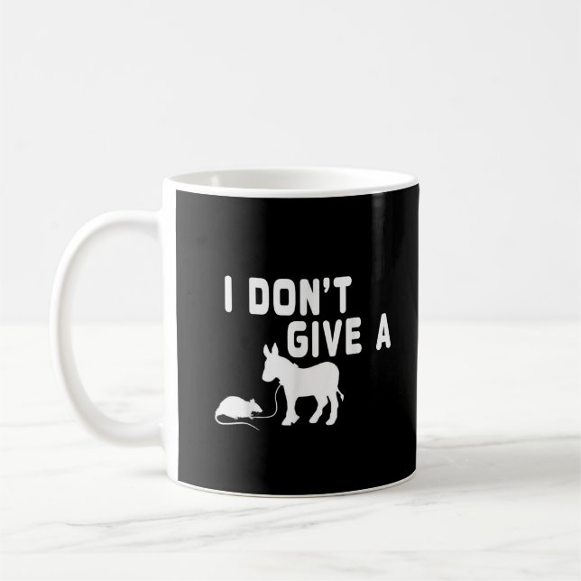 Ich gebe ein lustiges Eselsgeschenk, Tierwitz Kaffeetasse (Links)