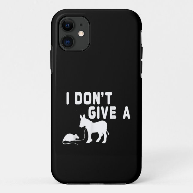 Ich gebe kein Ratten-Geschenk lustigen Donkey, Ani Case-Mate iPhone Hülle (Rückseite)