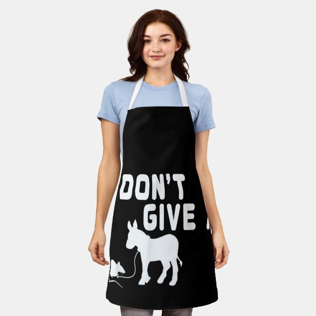 Ich gebe kein Ratten-Geschenk lustigen Donkey, Ani Schürze (Getragen)