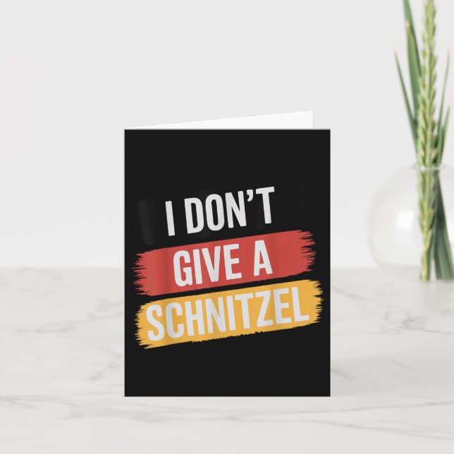 Ich gebe kein Schnitzel _1 Karte (Vorderseite)