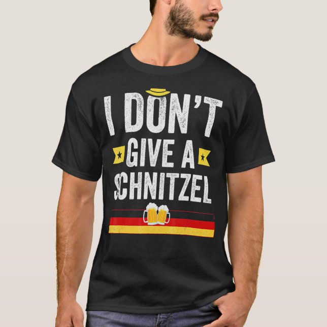 Ich gebe kein Schnitzel Deutsch T-Shirt (Vorderseite)