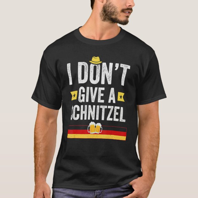 Ich gebe kein Schnitzel Deutsch T-Shirt (Vorderseite)