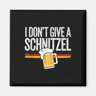 Ich gebe kein Schnitzel deutscher Bierbraut Wurst Magnet