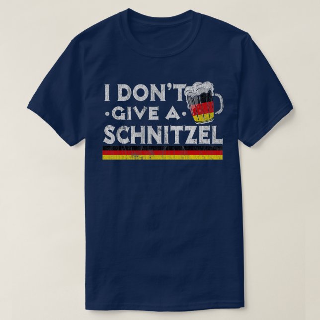 Ich gebe kein Schnitzel Deutscher Bierwurst Funny  T-Shirt (Design vorne)