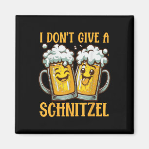 Ich gebe kein Schnitzel Deutscher Bierwürz Funny Magnet