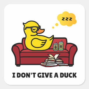 Ich gebe keinen Aufkleber für den Duckpun-Platz