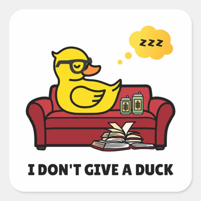 Ich gebe keinen Aufkleber für den Duckpun-Platz (Vorderseite)