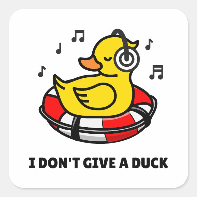 Ich gebe keinen Aufkleber für den Duckpun-Platz (Vorderseite)