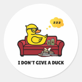 Ich gebe keinen Aufkleber für eine Ente