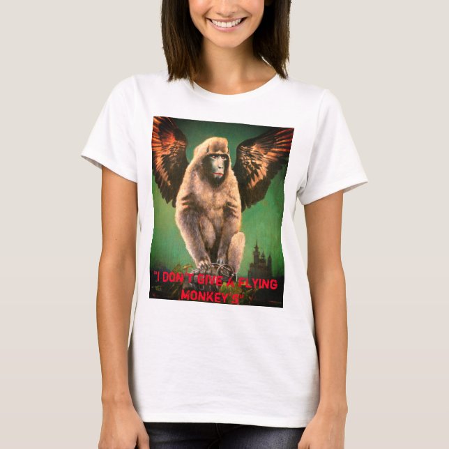 Ich gebe keinen weiblichen T - Shirt eines fliegen (Vorderseite)
