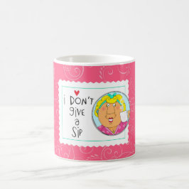 Ich gebe nicht ein Schlückchen Kaffeetasse