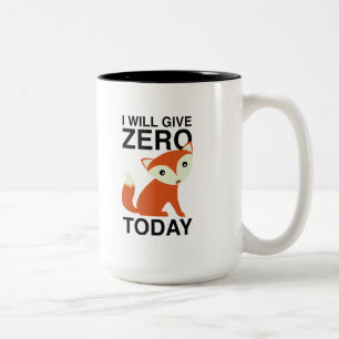 Ich gebe nullFox heute Zweifarbige Tasse