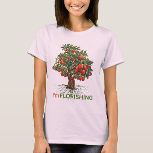 Ich gedeihe – Verwurzeltes Wachstum Inspirierender T-Shirt