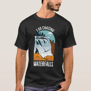 Ich gehe auf Wasserfall Wasserfälle Natur Wasserfä T-Shirt